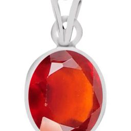 Clara Red Hessonite 9.3cts Sterling Silver Pendant-image-72