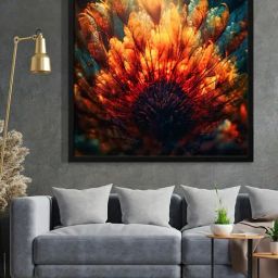 999Store Printed Multicolor Canvas Wall Art-29