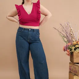 KIBO CURVE Women Fitted Crop Top-image-17