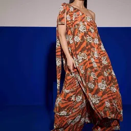 SIL SILA Floral Printed One Shoulder Sleeveless Top With Palazzo-image-76
