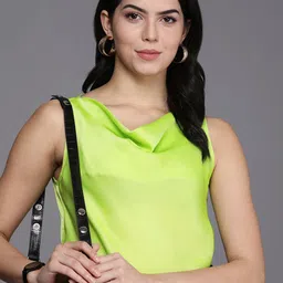 Allen Solly Woman Satin Cowl Neck Top-picture-45