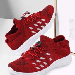 Fausto Men's Red Running Shoes-37