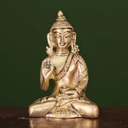 Ekaa Handicrafts Brass Lord Buddha Statue-picture-42