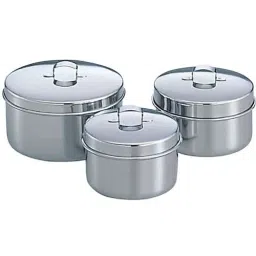 AS ONE Cotton Ball Container Medium Size Stainless Steel, 0-1712-03-image-56