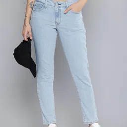 Levis Women 711 Skinny Fit Light Fade Stretchable Jeans-image-46