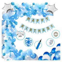 Bubble Trouble Boys Happy Birthday Balloon Banner Decoration Kit Combo - Pack of 96-image-31