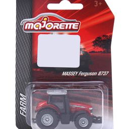 Majorette Massey Ferguson 8737 Die Cast Free Wheel Toy Farm Tractor - Red-16