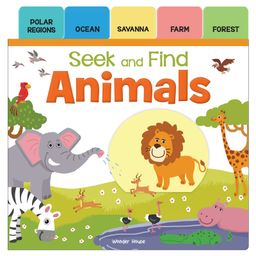 Seek & Find Animals Book - English-19
