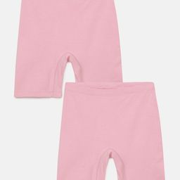 Mackly Pack Of 2 Solid Cotton Innerwear Shorts - Pink-image-37