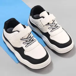 Oh! Pair Sport Shoes with Velcro Closure - White-picture-6
