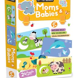 Hello Friend Books Little Genius Puzzles and Games: Moms and Babies- Play and Learn About Animals and Their Babies with 24 Fun and Colourful Puzzle Pieces-20