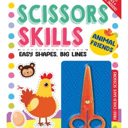 Animal Friends Scissors Skills Activity Book for Kids Age 4 - 7 years With Child- Safe Scissors, Games and Mask by Dreamland Publications-22