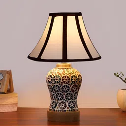 Aura Multicoloured Glass Traditional Abstract Shaped Table Lamp-18