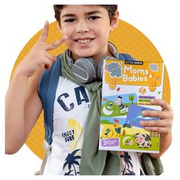 hellofriend books Hello Friend Books Little Genius Puzzles and Games: Moms and Babies- Play and Learn About Animals and Their Babies with 24 Fun and Colourful Puzzle Pieces image 3