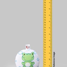 fab n funky Bath Sponge with Frog Print - Green & White image 3