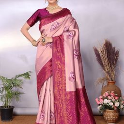 AVANTIKA FASHION Woven Design Zari Pure Silk Banarasi Saree-image-26