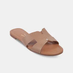 Vizzano Women Textured Open Toe Flats-9
