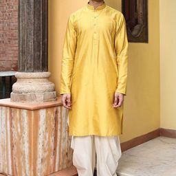 PATR Men Solid Kurta with Pyjama-13