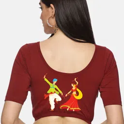 NOT YET by us Back Printed Saree Blouse-picture-19