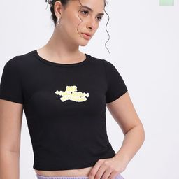 SZN Women Typographic Printed Pack Of 2 Printed Bamboo Tank Crop Tops-image-80