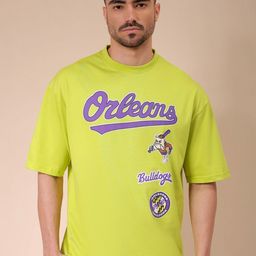 The Indian Garage Co Men Typography Printed Applique T-shirt-image-92
