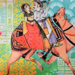 HOUZZCODE Multicoloured Set of 2 Quirky Square Cushion Covers image 4