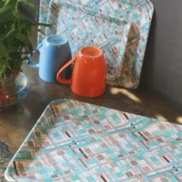 Goodhomes Multicolor Melamine Serving Trays - Set of 3-image-17