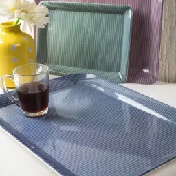 Goodhomes Multicolor Melamine Serving Trays - Set of 3-26