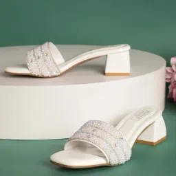 Truffle Collection Women's White Casual Sandals-image-44