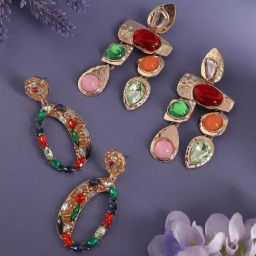 Sohi GoldPlated Drop Earrings Combo-28