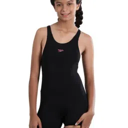 Speedo Kids Black Solid Swimsuit-image-39