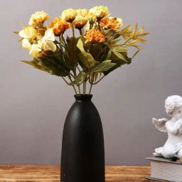 Tayhaa Black Ceramic Flower Vase-image-39