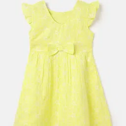 United Colors of Benetton Kids Yellow Embroidered Dress-picture-27