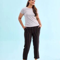 Go Colors! Black Printed Lounge Pants-image-81