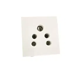 Rayvolt Modular Socket 2 Module 3 Pin 240 V with 16 A White, MOTO4024N-30