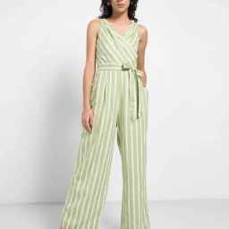 Annabelle by Pantaloons Smoke Green Printed Jumpsuit-image-27
