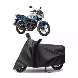Auto Pearl Polyester Two Wheeler Cover for Yamaha SZ RR V2.0 (Grey)-image-52