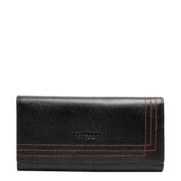 Teakwood Leathers Black Textured Wallet for Women-24