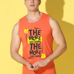 WOOSTRO Printed Gym Innerwear Vest VWS26 MORE ORANGE-image-24