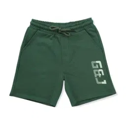 Gini & Jony Kids Green Cotton Printed Shorts-picture-15