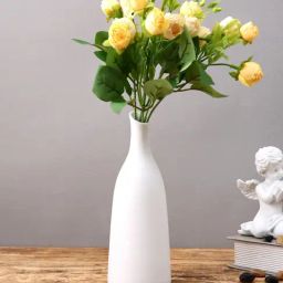 Tayhaa White Ceramic Flower Vase-image-72