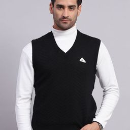 Monte Carlo Men Self Design Sweater Vest-image-48