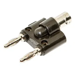 MUELLER ELECTRIC ADAPTER, 4MM BANANA 2P PLUG-BNC 1P JACK, BU-P1269.-45
