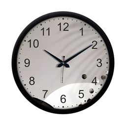 Aura Black & White Contemporary Modern Wall Clock-image-3