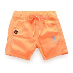 U.S. Polo Assn. Kids Orange Cotton Regular Fit Shorts-picture-20