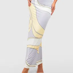 Boohoo Women Printed Straight Maxi Skirt-image-64