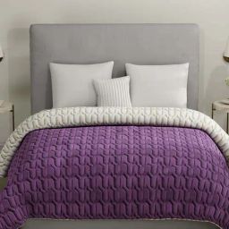 Urban Space Plum & Pearl Microfibre Single Bed Comforter-35
