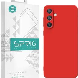 Sprig Back Cover for SAMSUNG GALAXY M55 (Red)-image-95