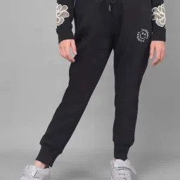 Crimsoune Club Kids Black Printed Trackpants-picture-26
