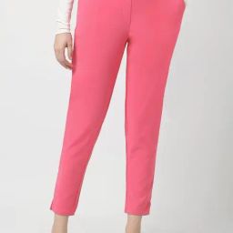 Van Heusen Pink Plain Trousers-image-98